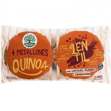 Medallos de quinoa lentil...